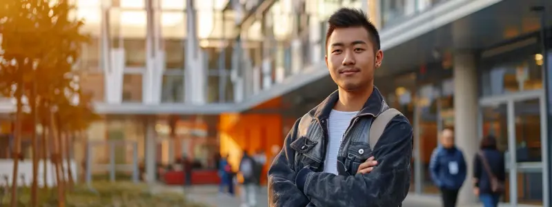 a confident newcomer stands in a vibrant urban landscape, surrounded by cheerful locals and modern architecture, symbolising the excitement and support of transitioning into a new workplace and community.